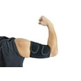 thumbnail image 1 of ObboMed MB-1850L Adjustable Breathable Neoprene Upper Arm Compression Brace, Elbow band wraps with Magnets Support for Tennis and Golfer's Elbow, Workouts, Tendonitis, Arthritis - Black (size L:, 1 of 3