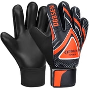 Obbsen Soccer Goalie Goalkeeper Gloves for Kids Boys Children Football Gloves with Grips Palms
