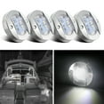 thumbnail image 1 of Obcursco Boat Light LED, 12V LED Boat Interior Light for Boat Deck LED Transom Mount Light, LED Boat Courtesy Light. Perfect for Night Fishing (White,4 Pcs), 1 of 3