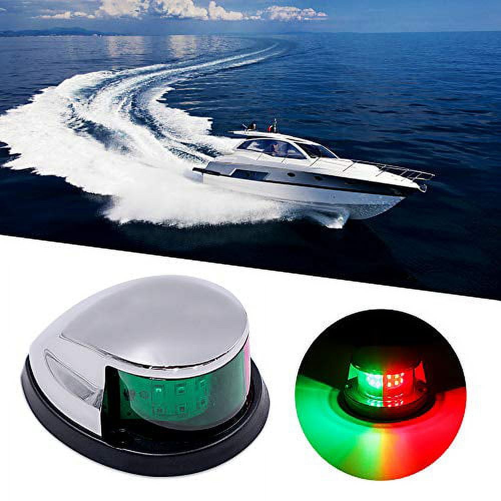 Obcursco LED Boat Navigation Lights Horizontal Mount, Marine Running