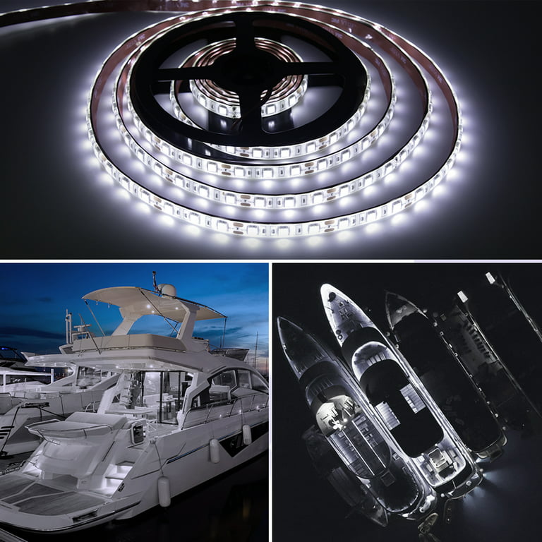 Obcursco Pontoon LED Light Strip, Waterproof Marine LED Light Boat Interior Light Boat Deck Light for Night Fishing. Ideal for Pontoon and Fishing
