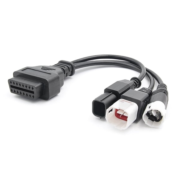 Obd 2 Splitter Extension 1 To 3 Y Cable Male Three Port To Female Motorcycle Diagnostic 3pin 4pin 6pin Adapter