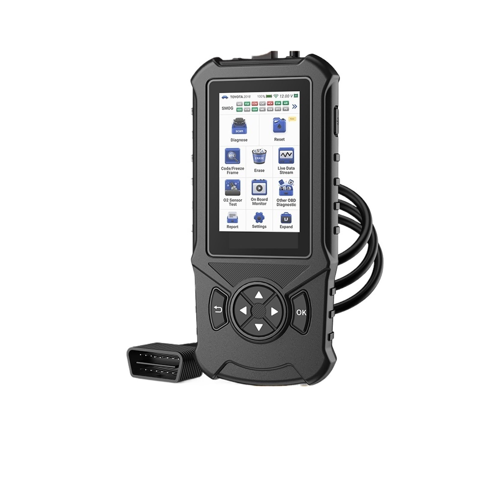 Obd2 Scanner Car Diagnostic Tool Auto Engine ABS SRS TCM 4 System Code ...