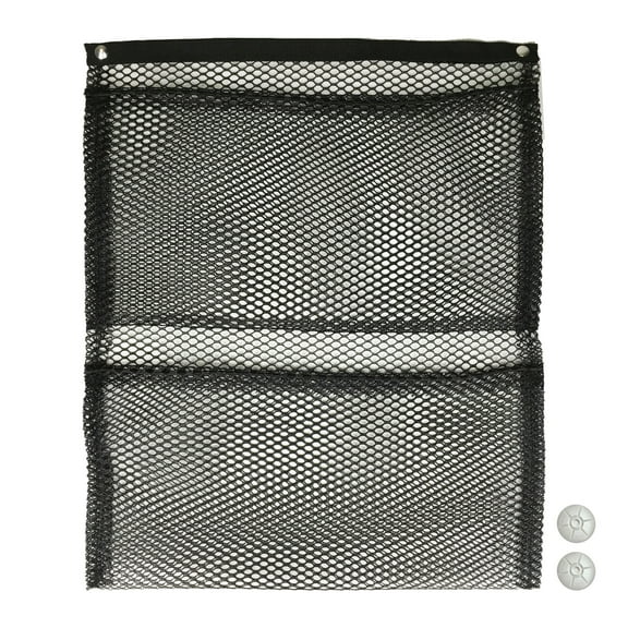 ObeCo OBPR-2420BLACKMSSD Mesh Pocket - 24" x 20", Black (2-Pocket)