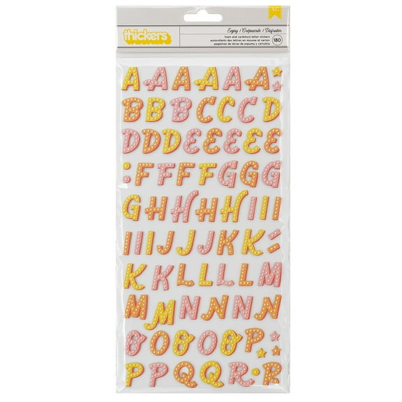 Obed Marshall Fantastico Thickers Stickers 180/Pkg-Enjoy Alphabet