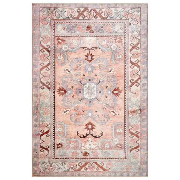 Obeetee Bergen Area Rug, Rust - 2'6"x7'6"