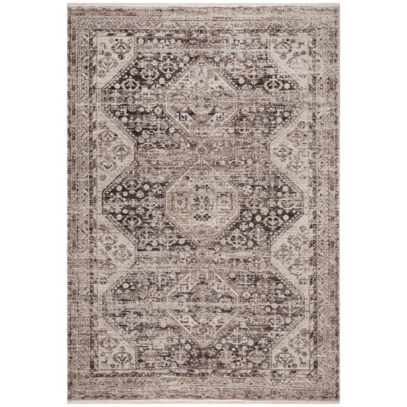 Obeetee Heirloom Brown Indoor Area Rug for Living Room Bedroom, 12'x15'
