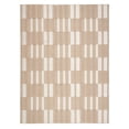 thumbnail image 1 of Obeetee Resort Beige Indoor/Outdoor Area Rug for Patio Pool Living Room, 6'7"x9'4", 1 of 5