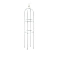thumbnail image 1 of Obelisk Trellis for Climbing Plants, 45in Garden Obelisk Trellis Rustproof Plastic Coated Metal Vine Plant Support Cage Outdoor Courtyard Balcony, 1 of 7