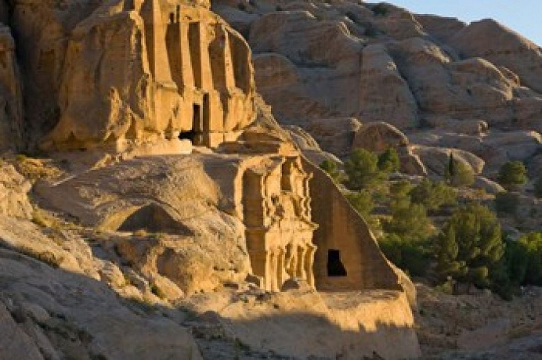 Obelisks Tomb Petra Jordan Canvas Art - Keren Su DanitaDelimont (24 x 16)