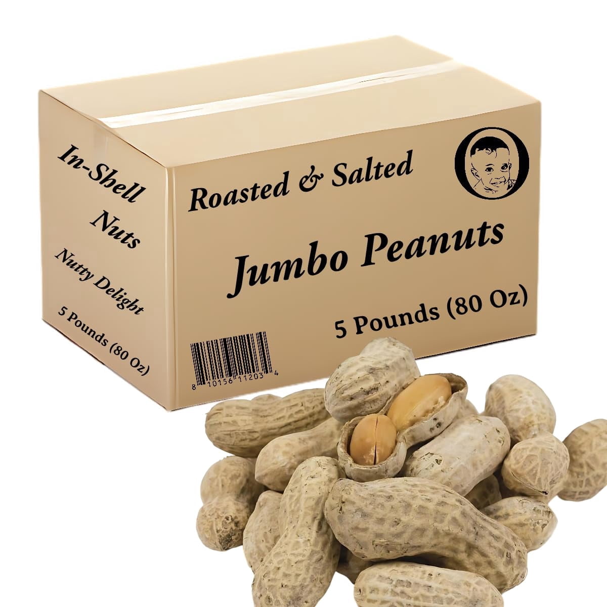Obelys Jumbo Peanuts - Roasted, Salted & In-Shell Delight - 5 Pounds ...