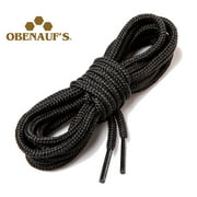 Obenauf's Boot Laces Industrial Strength Shoelaces Black Round Waxed 1 Pair 54 inch