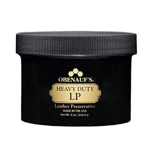Obenauf's Heavy Duty LP Leather Conditioner Natural Oil Beeswax Formula (8oz)