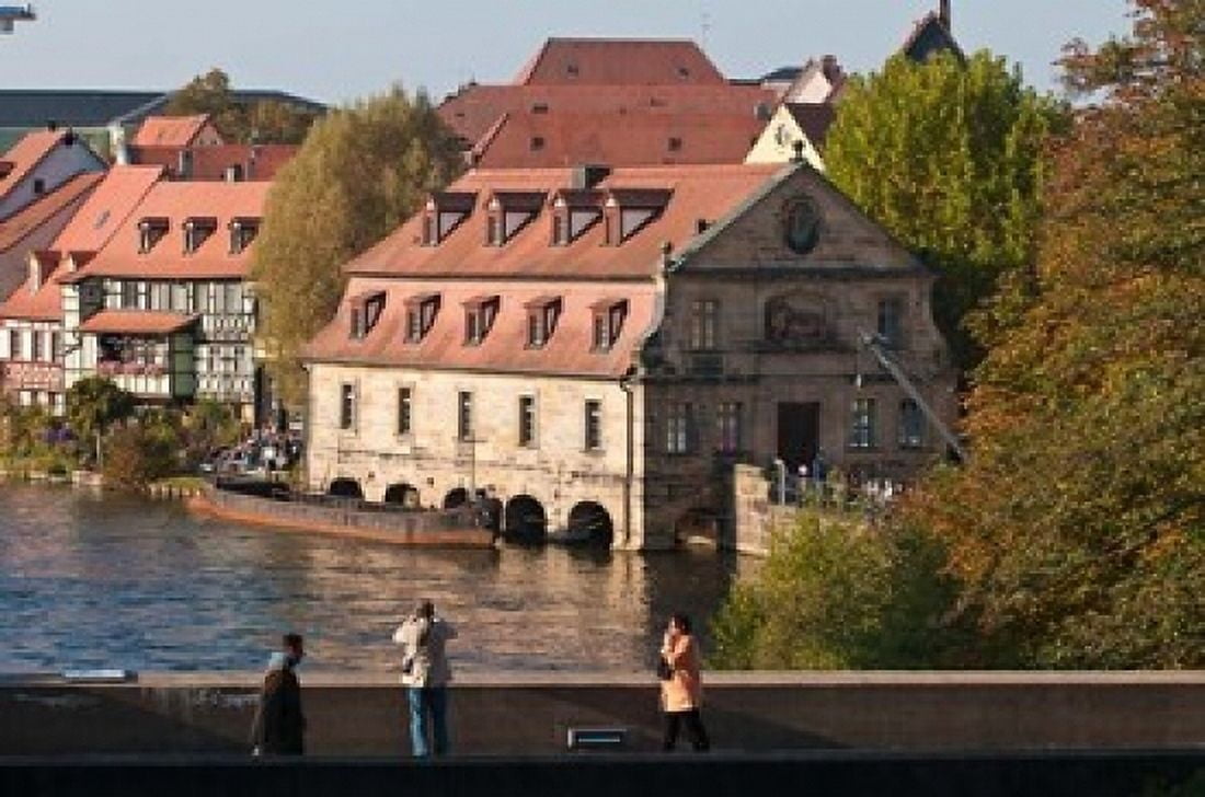Obere Brucke Little Venice Germany Canvas Art - Michael DeFreitas DanitaDelimont (36 x 24)