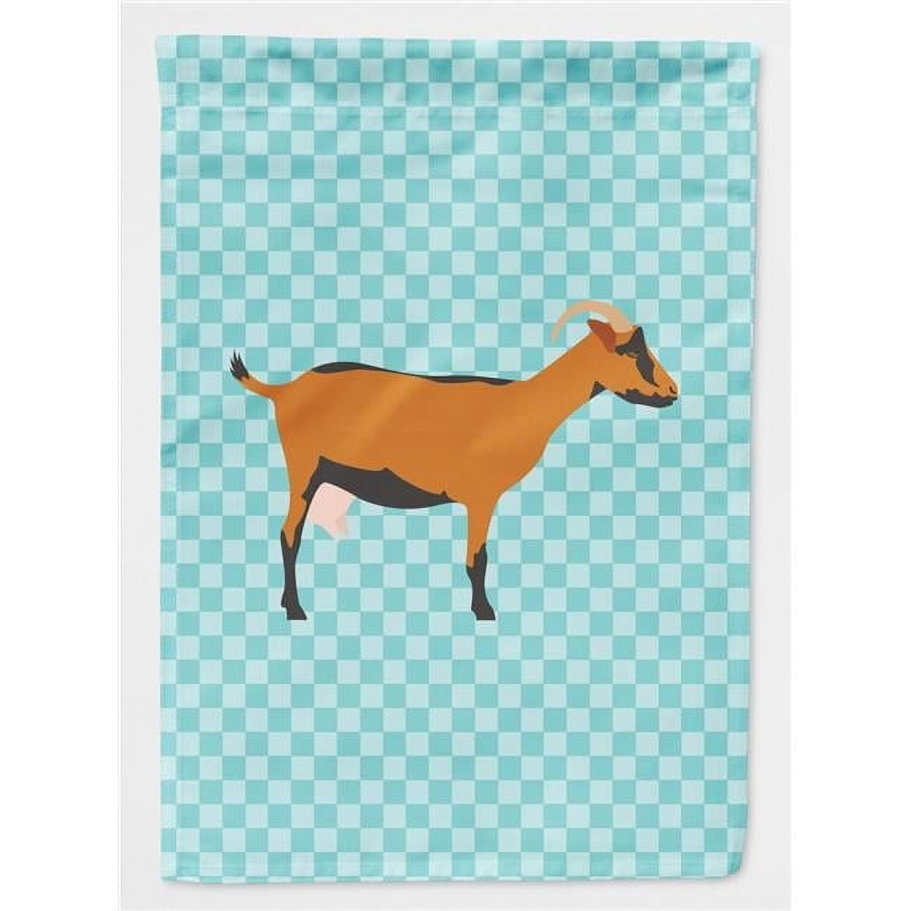 Oberhasli Goat Blue Check Flag Canvas House Size