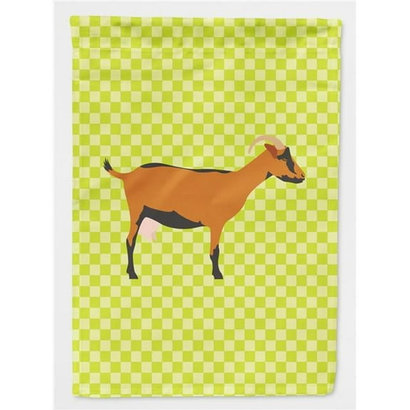 Oberhasli Goat Green Flag Garden Size