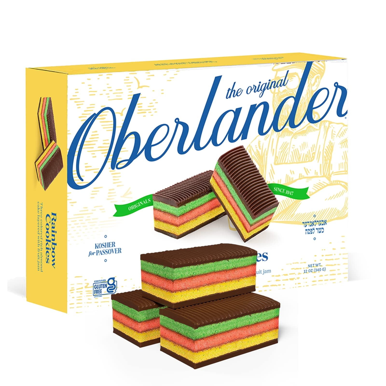 Oberlander Rainbow Cake Gluten MMF7 Free Cake DairyFree & SoyFree