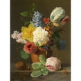 thumbnail image 1 of Oberman Still Life With Flowers Nuts Painting Extra Large XL Wall Art Poster Print, 1 of 3