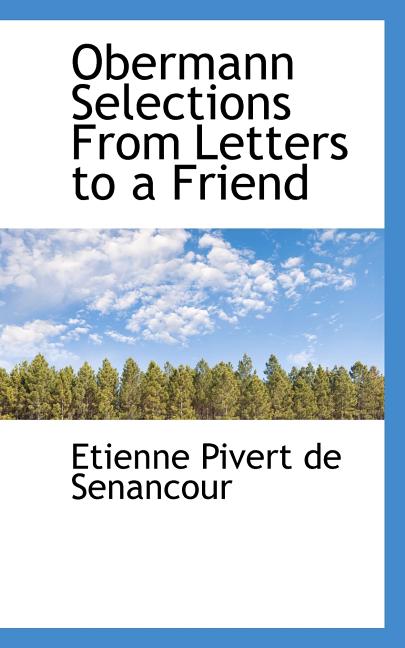 Obermann Selections from Letters to a Friend Paperback