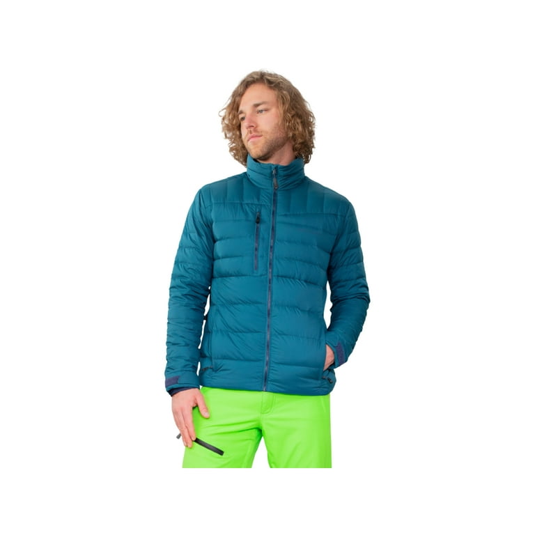 Obermeyer Klaus Down Jacket Men s Large Blue Agave Walmart
