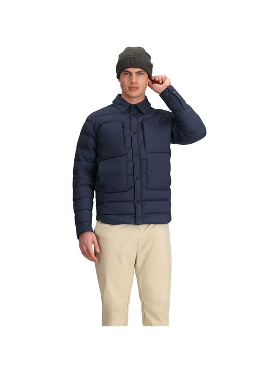 Men's Explorer Down Shirt Jacket, Small, Blue Nights