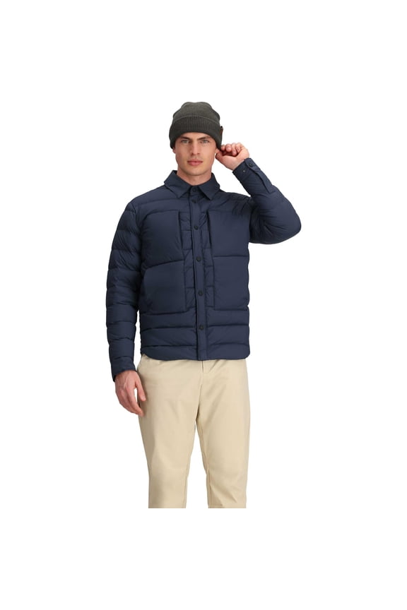 Men's Explorer Down Shirt Jacket, Small, Blue Nights