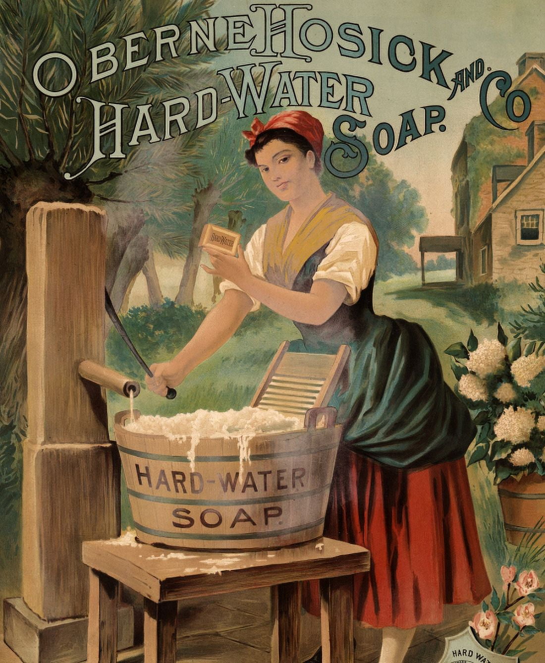 Oberne Hosick And Co Hard Water Soap Canvas Art - (24 x 36)