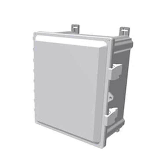 Oberon 1026-16148-00-V 16 in. NEMA-4 Plastic Wi-Fi Access Point Enclosure with Hinged Opaque Door & Air Circulation Vents