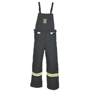 OBERON Bib Overalls - Arc Flash - 55 Cal TCG - Color Black - Size Large