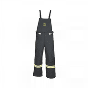 OBERON Bib Overalls - Arc Flash - 75 Cal TCG - Color Black - Size XL Short