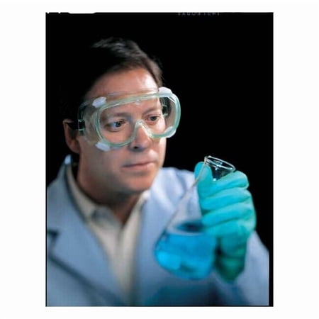 Safety Goggles, Clear Lens, Uncoated, Indirect Vented, Elastic Straps, Chemical Resistant