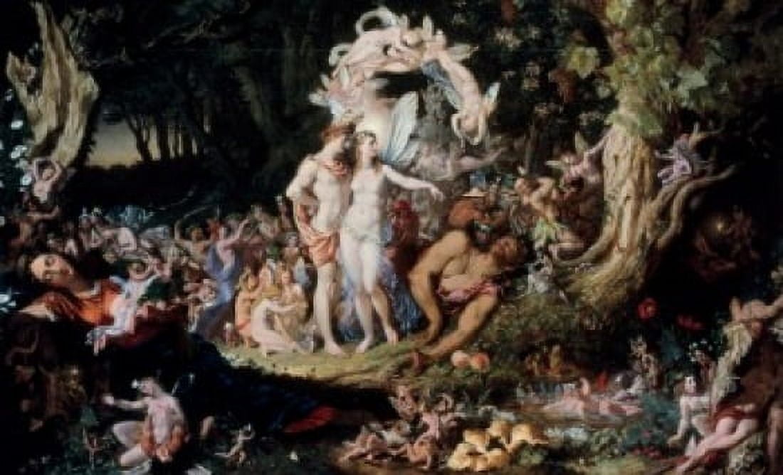 Oberon & Titania Midsummer Nights Dream Joseph Noel Paton (1821-1900 British) Canvas Art - Joseph Noel Paton (24 x 36)