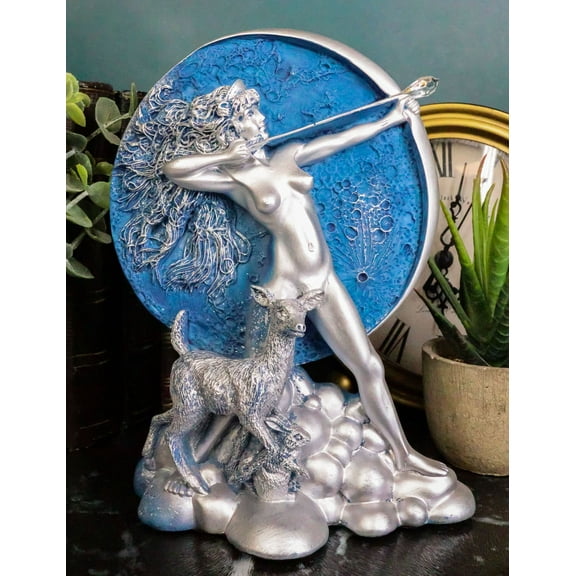 Oberon Zell Greek Goddess Of The Hunt Moon Diana Drawing Bow And Arrow Statue