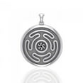 thumbnail image 1 of Oberon Zell Hecate Wheel 925 Sterling Silver Pendant Fine Pagan Wiccan Jewelry, 1 of 4