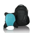 thumbnail image 1 of Obersee Oslo Diaper Bag Backpack | Detachable Baby Bottle Snack Cooler | Viola Baby changing kit | clothing cube | wet pouch, 1 of 11