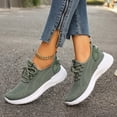 thumbnail image 1 of Obersheen Women's Walking Shoes Lightweight Breathable Mesh Casual Sneakers Soft Sole Athletic Shoes (Army Green,6.5), 1 of 7