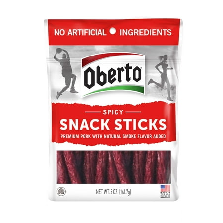 Oberto Spicy Snack Sticks 5oz Resealable Bag