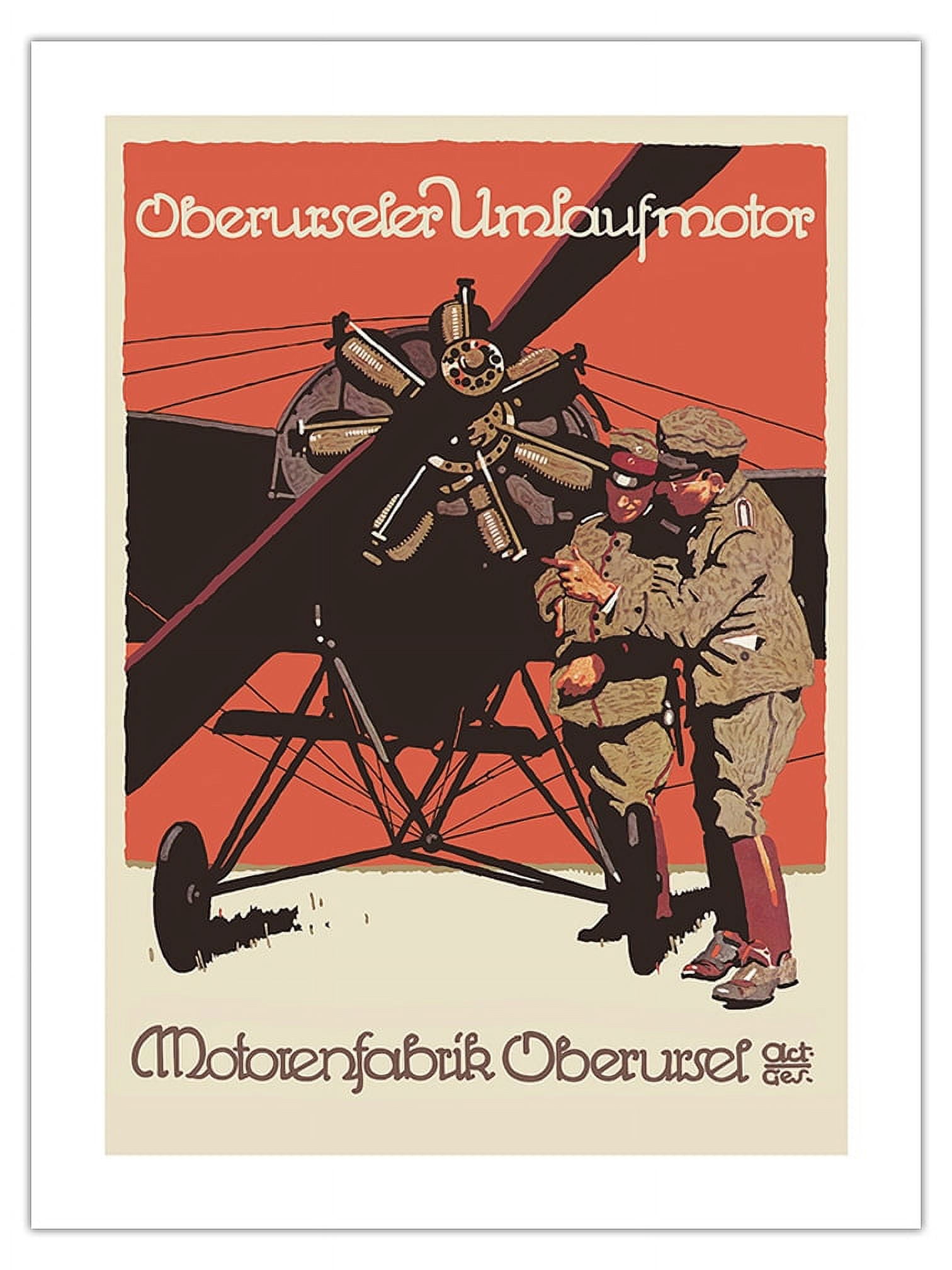 Oberursel - German Aircraft Motor - Oberursel Engine Factory - Vintage ...