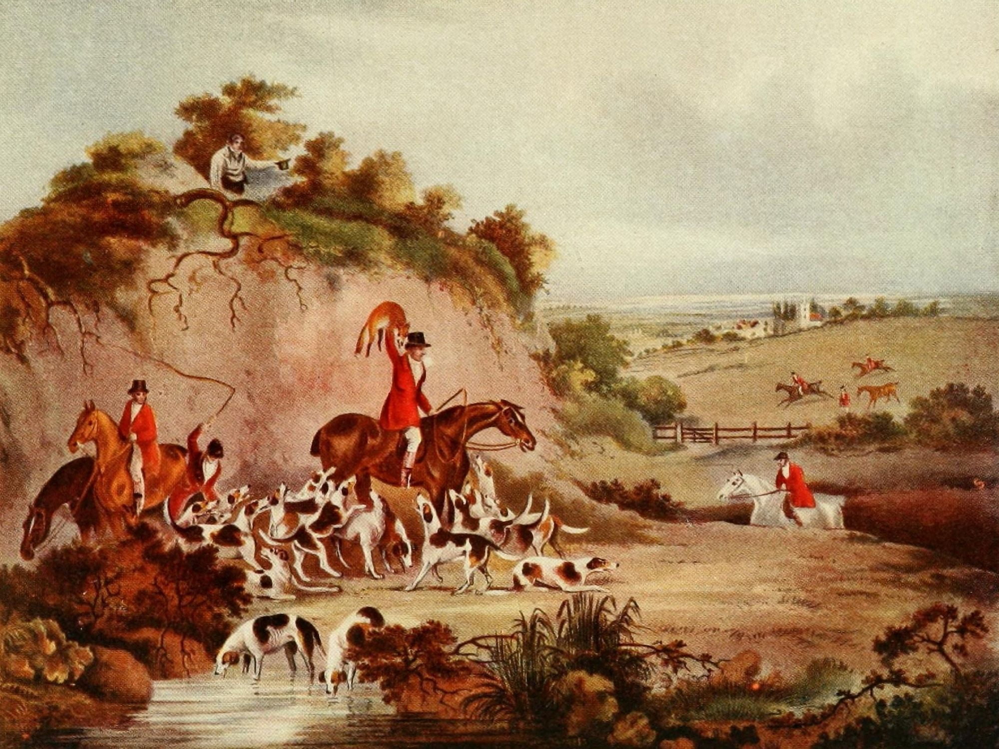 Obervations on Fox-hunting 1922 Death Canvas Art - Dean Wolstenholme (24 x 36)