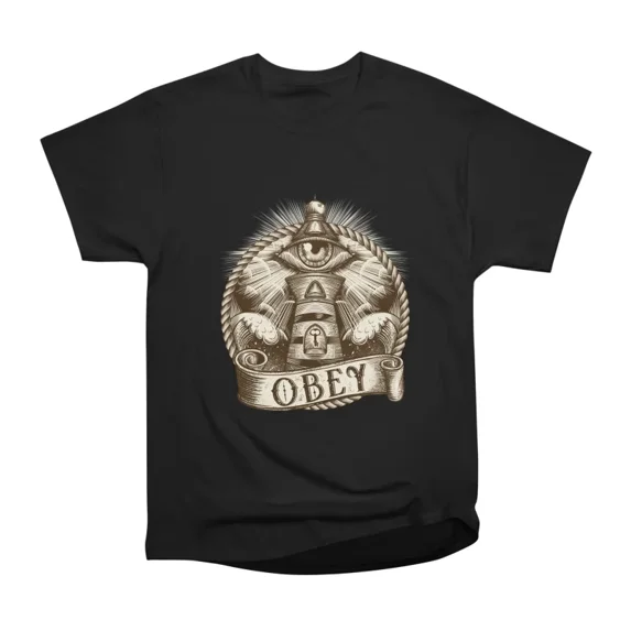Obey Illuminati Art T-Shirt Tee Gift For Him Merch For Her Apparel For Friend
