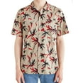 thumbnail image 1 of Obey Mens Gulf Woven Button Up Shirt, Brown, Small, 1 of 2