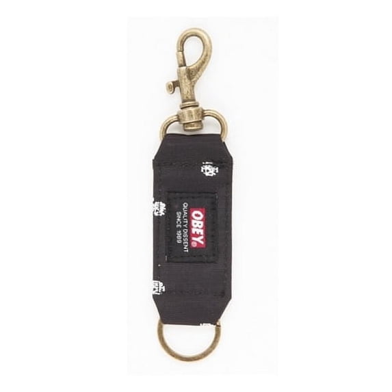 Obey Monogram Dissent Key Chain Black Multi
