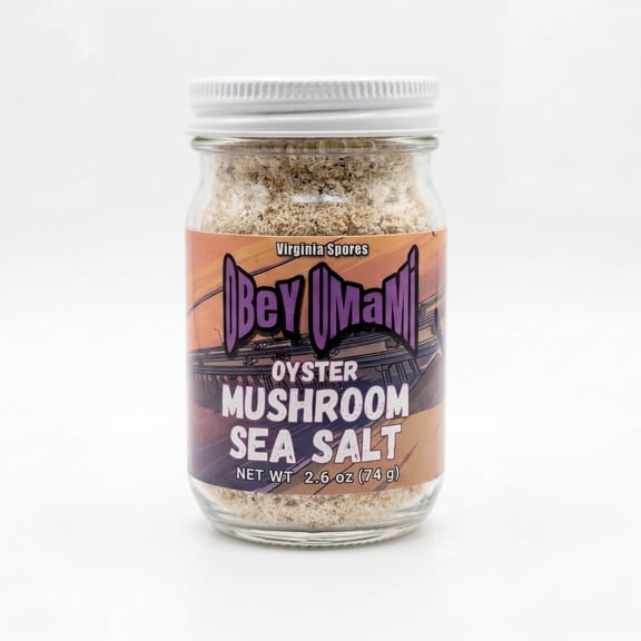 Virginia Spores Obey Umami Oyster Mushroom Sea Salt Vegan  Gluten Free  2.2 oz