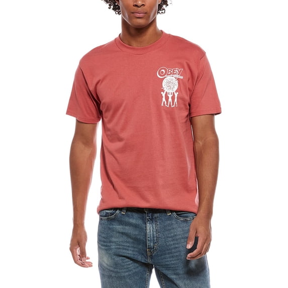 Obey mens T-Shirt, m, Red
