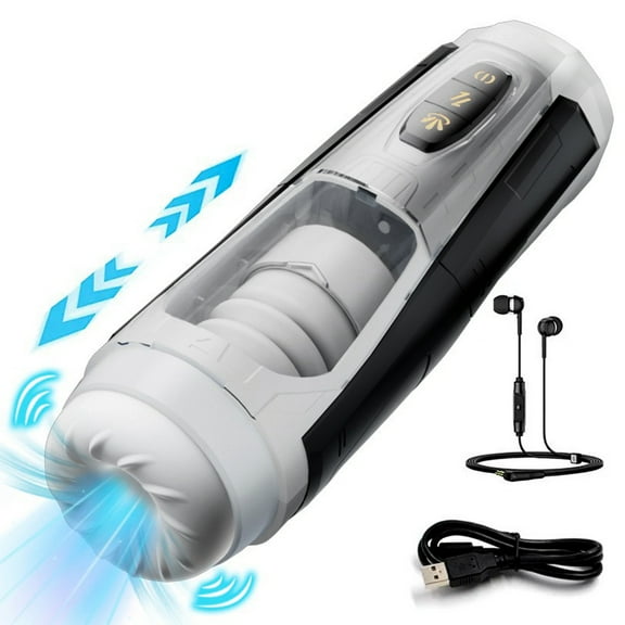 Obgado Male Masturbator - Male Sex Toys 7 Thrusting & 7 Vibrating Male Stroker Adult Toys for Men Self-Pleasure Masturbation