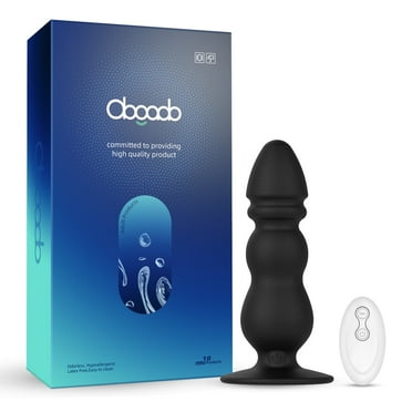 Obgado Vibrating Anal Plug with Remote Control Sex Toy for Male- Butt Plug with 10 Vibrating Modes Adult Sex Toys