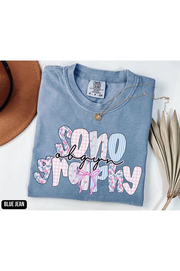 Obgyn Sonography Preppy Sonographer Floral Rdms Rcs Tech Cute T-Shirt