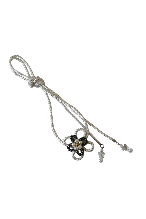 Obi Belt Tie and Accessory Obi Ornament Dressing Waistband Lady Traditional Floral Pattern Obi Belt Kimono Obi Japanese Belt for Party Girls White