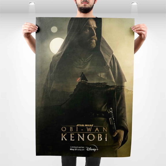 Obi Wan Kenobi Design 3 Poster, Star Wars Wall Art Print