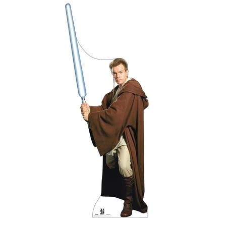 Cardboard People OBI-Wan Kenobi Life Size Cardboard Cutout Standup - Marvels Star Wars: The Phantom Menace 25th Anniversary